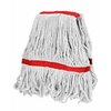 Alpine Industries 1in Head and Tail Bands Loop End 16oz Cotton Mop Head, Red ALP301-01-1R